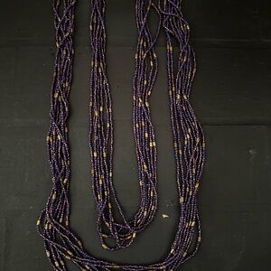Elegant Purple Beaded Necklace